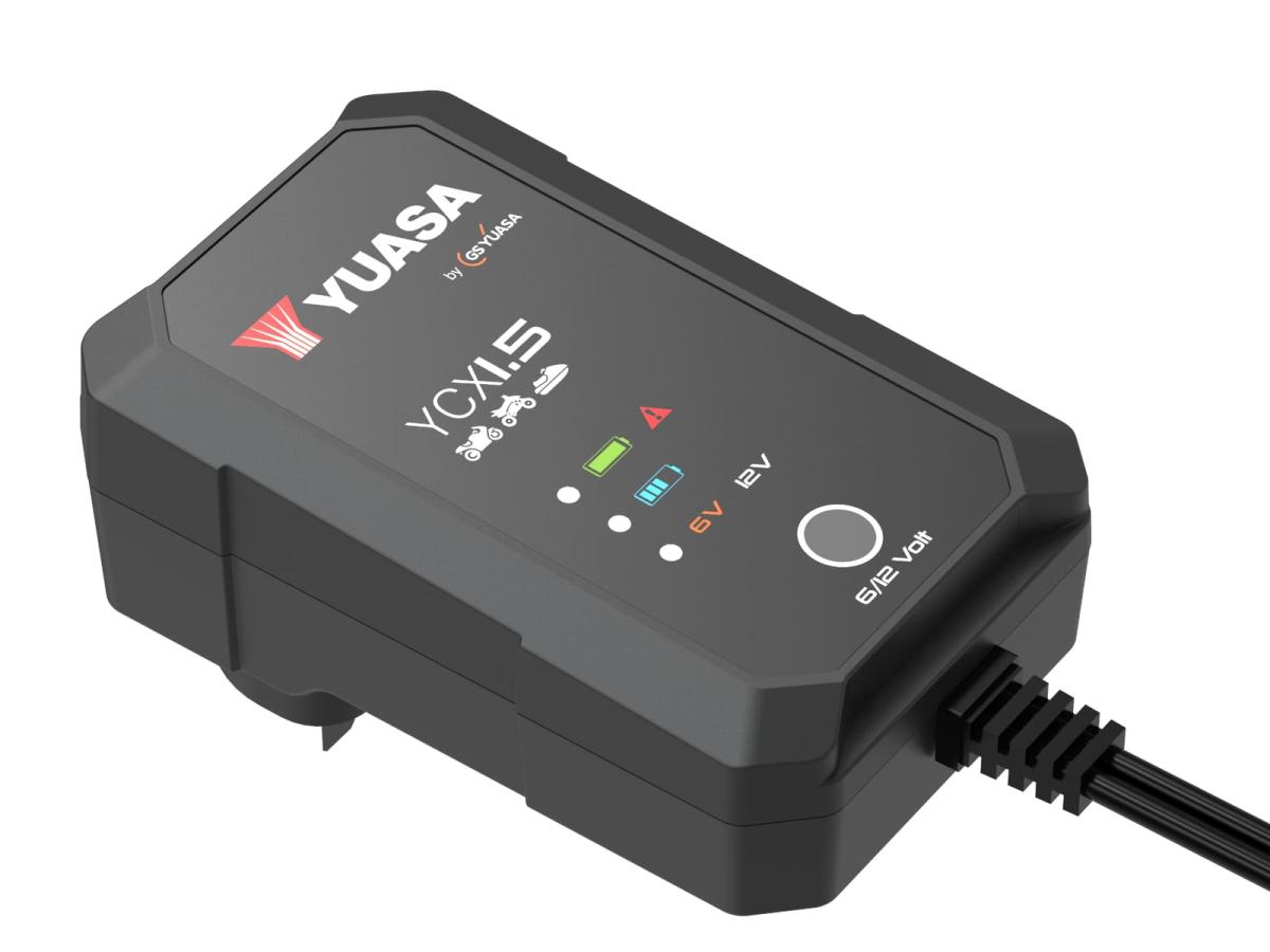 GS Yuasa 6/12 Volt YCX1.5 Smart Charger 7 Stufen Ladegerät für Fahrzeugbatterien